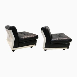 Amanta Lounge Chairs by Mario Bellini for B&B Italia, 1973, Set of 3