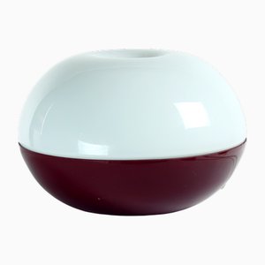 Large Opaline Glass Table Lamp, Former Czechoslovakia, 1960s