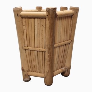 Vintage Rattan Planter, 1970s