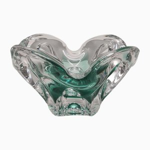 Cuenco o cenicero atribuido a Josef Hospodka para Chribska Glassworks, años 60