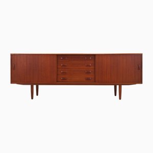 Credenza in teak di Clausen & Søn, Danimarca, anni '60
