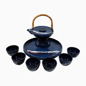 Pottery Tea Set from Unica, 1990s, Set of 9