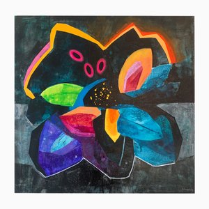 Anna Masiul-Gozdecka, Eine Nacht, 2022, Acryl auf Leinwand