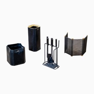 Fireplace Accessories by Afra & Tobia Scarpa, 1970, Set of 4