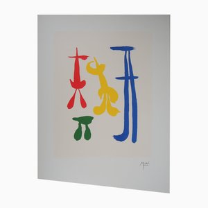 Joan Miro, Surrealist Family, Lithograph