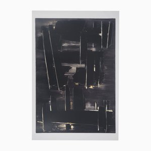 Pierre Soulages 27 août 1958 : Affiche Musée Soulages