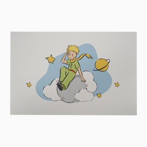 Antoine de Saint-Exupery, The Little Prince Observes from His Asteroid, Lithograph