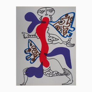 Charles Lapicque, Surrealer Schmetterling, Lithographie