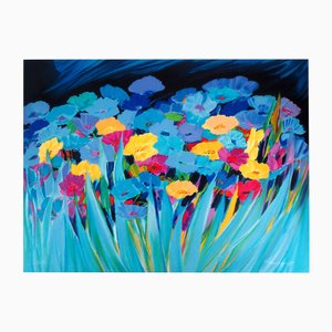 Claude Hemeret, Der Garten am frühen Morgen, Lithographie