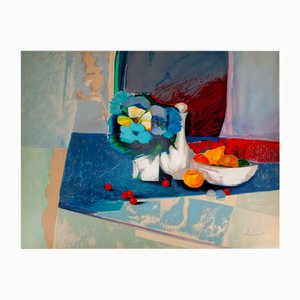 Claude Hemeret, Summer Table, Lithograph