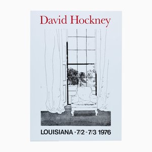 Poster di David Hockney attraverso la finestra
