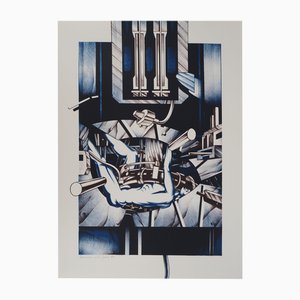 Francisco Melo, Mechanische Komposition, Lithographie