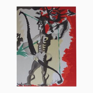 Jean Lurcat, The Archer, Litografía