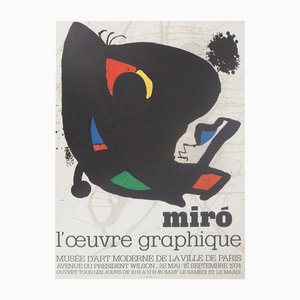 Joan Mirò, Animale surreale, Litografia