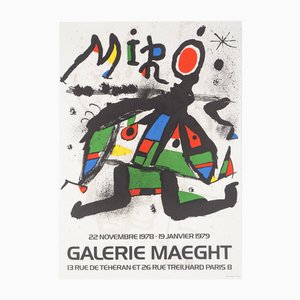 Joan Miro, Exposition 1978 Galerie Maeght, Lithographie