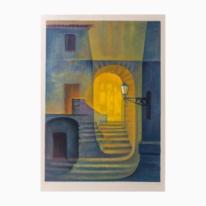 Louis Toffoli, Die Korsische Gasse, Lithographie