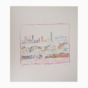 Marko Celebonovic, Le Pont des Arts, Lithograph