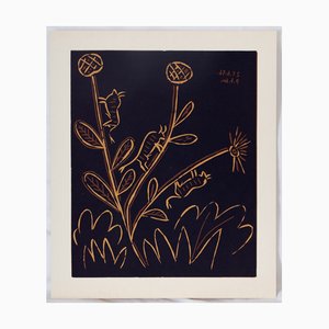 Pablo Picasso, Torito Plant, Linocut