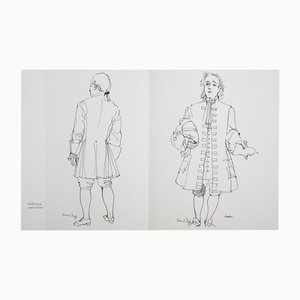 Raoul Dufy, Portrait de Newton, Lithographie