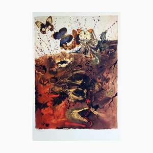 Salvador Dali, Auvergne, litografia e incisione