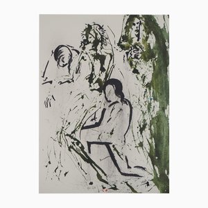 Salvador Dalì, La sepoltura, Litografia