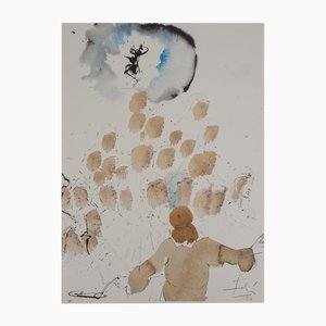 Salvador Dali, Die Tempelhändler, Lithographie