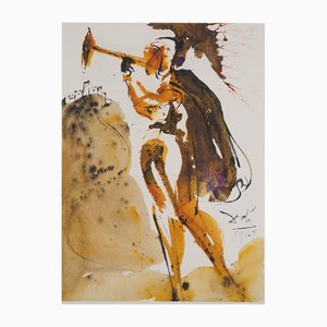 Salvador Dali, The Trumpets of Zion, Lithograph