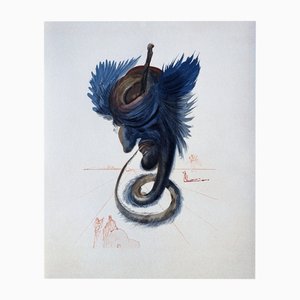 Salvador Dali, Wahrsager und Zauberer, Holzschnitt