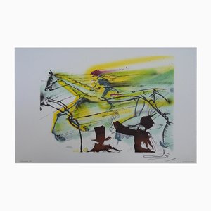 Salvador Dali, Les Chevaux, Lithograph