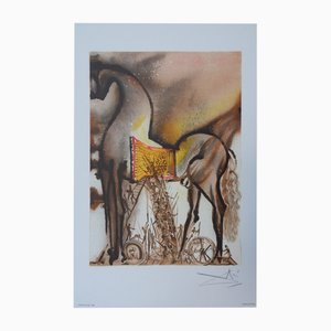 Salvador Dali, Les Chevaux, Lithograph