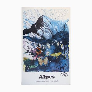 Salvador Dali, Alps, Lithograph