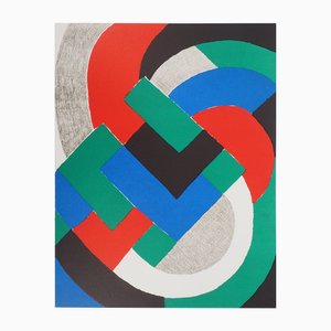 Sonia Delaunay, Blue, Green and Red Composition, Lithograph