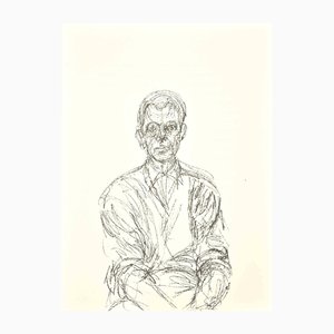 Alberto Giacometti, Bust of a Seated Man (Jacques Dupin), Lithograph, 1961