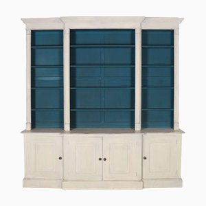 English Breakfront Library Bookcase, 1890s