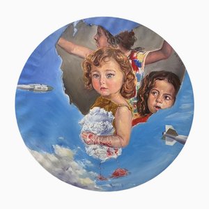 Su Yu, The Sky of Children, 2024, Öl auf Leinwand