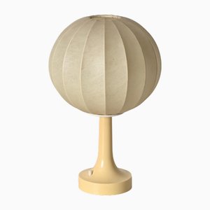 Lampada da tavolo Mid-Century moderna con base color crema di Castiglioni per Flos, anni '60