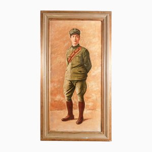 Pasquale Rossi, Soldier, Oil on Canvas, 1918