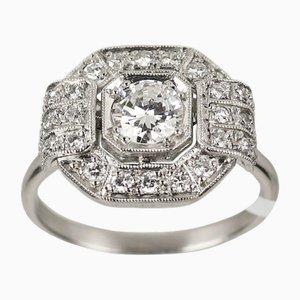 Platinum Ring with Diamonds