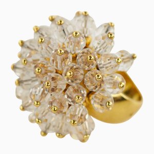 Spektakulärer Ring mit Quarz, 2000er