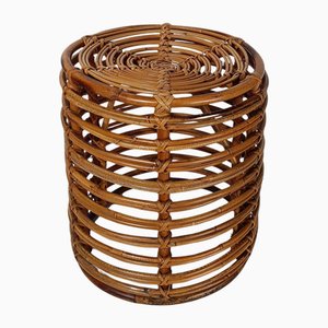 Italian Stool in Bamboo and Rattan by Franco Albini, 1960s