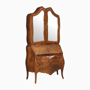 Genoese Inlaid Wood Trumeau, 1930s
