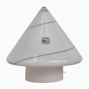 Lampe de Bureau Swirl Cône en Verre de Murano par Res De Majo, 1970s