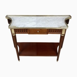 Louis XVI Mahogany Console Table, 1960s