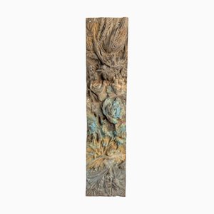Antique Bronze Relief of Nature and Birds, 1900s