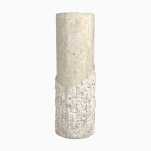 Hollywood Regency Style Stone Marquetry Column