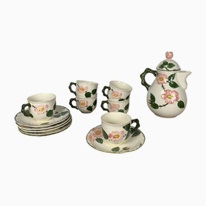 Tazze da caffè/tè vintage con piattino e teiera/macchina per il caffè di Villeroy & Boch, 1970, set di 13