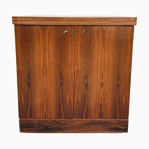 Vintage Rosewood Cube Bar Cabinet by Torbjørn Afdal for Bruksbo, 1960s