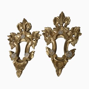 Cornucopie veneziane a specchio, set di 2