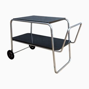 Chariot de Service Bauhaus en Acier Tubulaire par Robert Slezák, 1930s