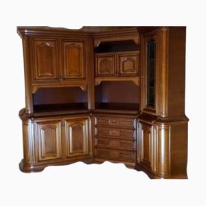 Massive Corner Cabinet Library